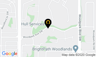 Hull Services in Calgary map