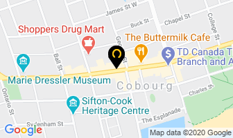 Human Bean in Cobourg map