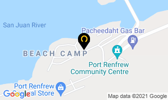Hummingbird Cottage in Port Renfrew map
