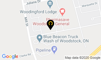 Humphrey Robert Dr in Woodstock map