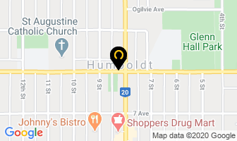 Hundseth Line Construction Corp in Humboldt map