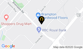 Hunter Fan Co Of Canada in Brampton map