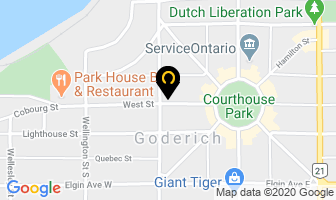 Huron Optometric Centres in Goderich map