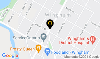 Huron Optometric Centres Dr S Tayloropen Wingham Office in Wingham map