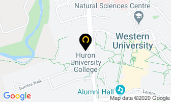 Huron University College in London map