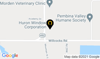 Huron Window Corporation in Morden map