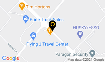 Husky Gas Station in Mississauga map