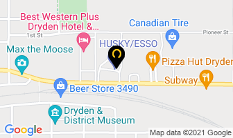Husky House Restaurant in Dryden map