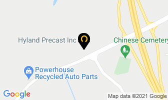 Hyland Precast Inc in Cumberland map