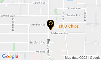 Hyland's Fish & Chips in Sidney map