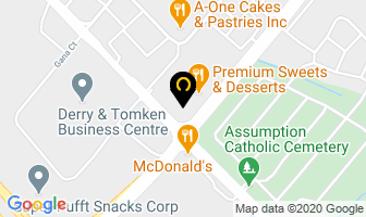 Hyrin Staffing Solutions in Mississauga map