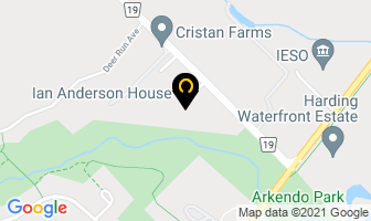 Ian Anderson House in Burlington map