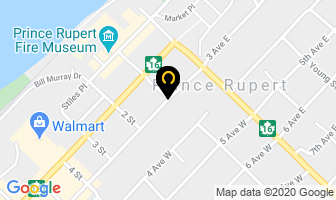 Icbc in Prince Rupert map