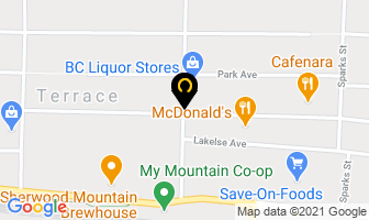Icbc Area Vehicle Inspector in Terrace map