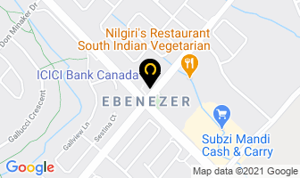 Icici Bank Canada in Brampton map