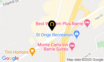 Ideal Chiropractic Dr John L Shewfelt D C in Barrie map