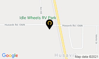 Idle Wheels Rv Park in Gimli map