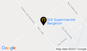 Iga Supermarché Bergeron Inc in Huntingdon map