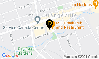 Imagine Hair Studio in Orangeville map