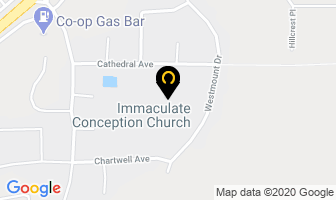 Immaculate Conception Church in Prince George map