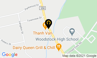 Impact Auto Body in Woodstock map