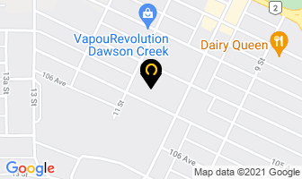 In Touch Massage in Dawson Creek map