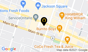 Inch Hammond Professional Corporation in Hamilton map