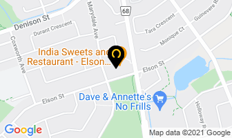 India Sweets Restaurant in Markham map
