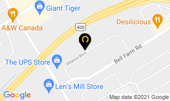Industrial Commutator Company Limited in Barrie map