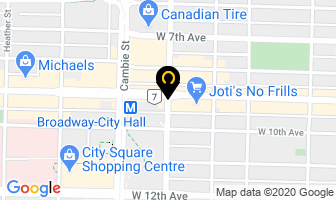Infinite Real Estate Services in Vancouver map