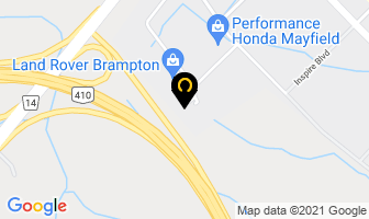 Infiniti Of Brampton in Brampton map
