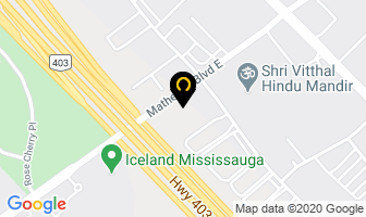 Infinity Retirement Solutions in Mississauga map