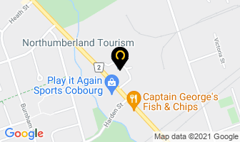 Info Northumberland in Cobourg map