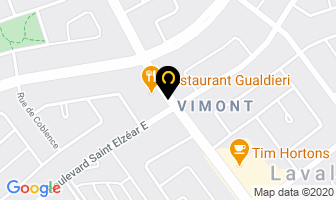 Informatel Inc in Laval map