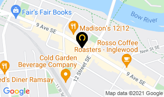 Inglewood Fine Arts in Calgary map