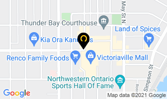 Ink Alley in Thunder Bay map