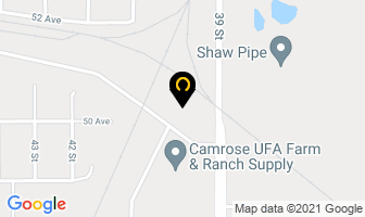 Inland Concrete in Camrose map