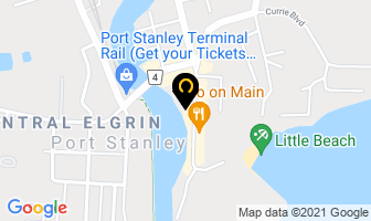 Inn On The Harbour in Port Stanley map