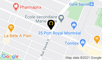 Inspiration Coiffure Inc in Montreal map