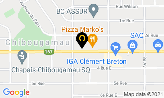 Installations A C in Chibougamau map