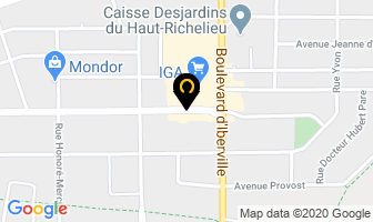 Institut D&eacute;coiffe in Saint-Jean-sur-Richelieu map