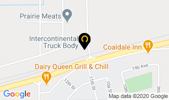 Intercontinental Truck Body Ltd in Trail map