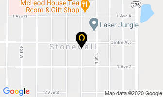 Interlake Glass in Division No. 18 map