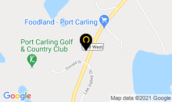 Interlink Graphics in Port Carling map