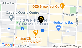International Currency Exchange in Calgary map