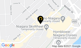 International Currency Exchange in Niagara Falls map