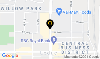 Investors Group in Leduc map
