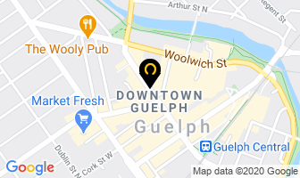 Irish Pub Molly Bloom's in Guelph map