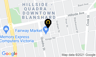 Island Condominium Service in Victoria map