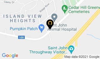 Island View Motel in Saint John map